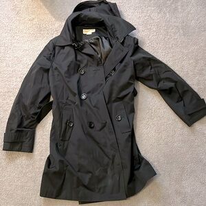 Michael Kors double breasted nylon belted trench coat size L